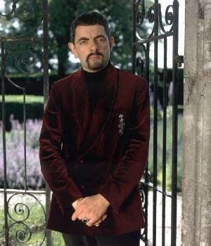 Here lies Edmund Blackadder, and he's bloody annoyed