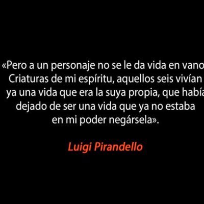 Seis personajes en busca de un autor.
