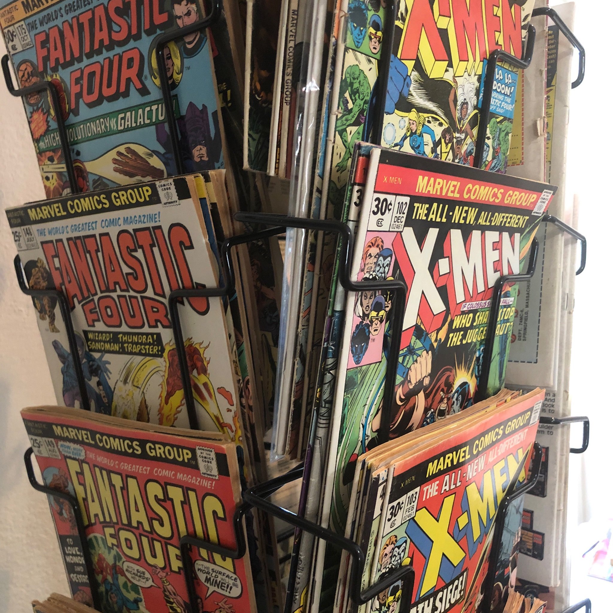 Great memories from comic book Spinner Racks of our youth! Sorted day and date of shipping! Find a favorite comic book right here!!
