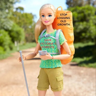 I'm just a girl, standing in front of a logging coupe, making memes.