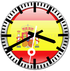 LA HORA LEGAL PARA ESPANA UTC Tiempo Universal Coordinado +1 Hora Estándar, +2 en Horario de Verano. (Islas Canarias 1 Hora Menos) Creado Por: @Pipe_Velasquez