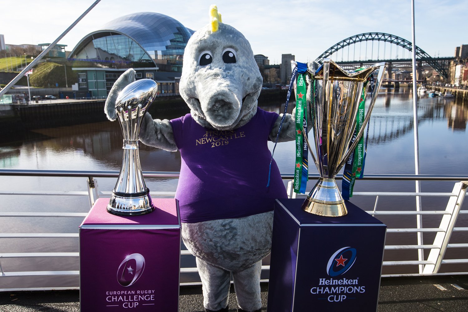 Hello! I'm the official mascot for major rugby events in Newcastle upon Tyne. My first official engagement is the Newcastle 2019 Finals on 10 - 11 May.