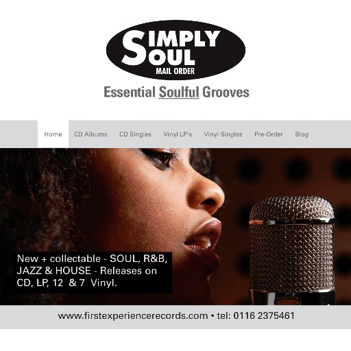 Simply Soul Mail Order - are an on-line retailer selling all the latest new and collectable soul, jazz, r&b, house music on cd and vinyl.