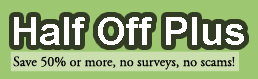 The best coupons and deals for 1/2 off + !!