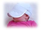 Infant Sleeping Cap...NapCap promotes napping by blocking out light and distractions.  Baby NapCap sleep aid and sun shade.  Exciting new sleep aid for babies.