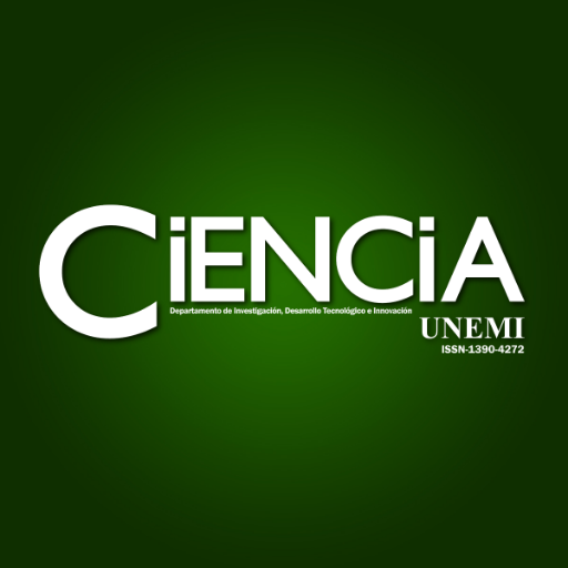 Ciencia UNEMI (ISSN 1390-4272, e-ISSN 2528-7737), publicación cuatrimestral enfocada en áreas de tecnología; Administración; Salud Pública; Educación y Cultura.