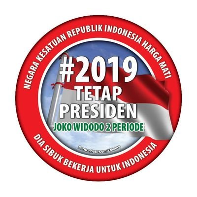 “Manusia Indonesia yang mencintai pak Jokowi dan ingin Indonesia lebih maju”.