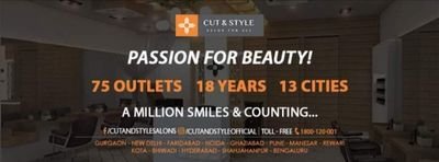 cut n style is best unisex Salon chain in Delhi ncr