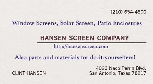 HansenScreens's profile picture. We make solar screens, sliding screen doors, and screen in existing patios and porches!
 https://t.co/cr6s6Hbryw