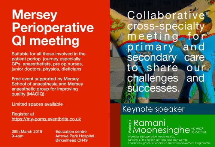 Twitter account for the Mersey Perioperative QI meeting 26/3/19