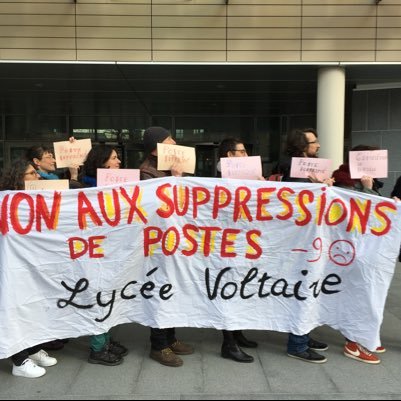 Lycée Voltaire Paris XI mobilisé contre les Réformes Blanquer