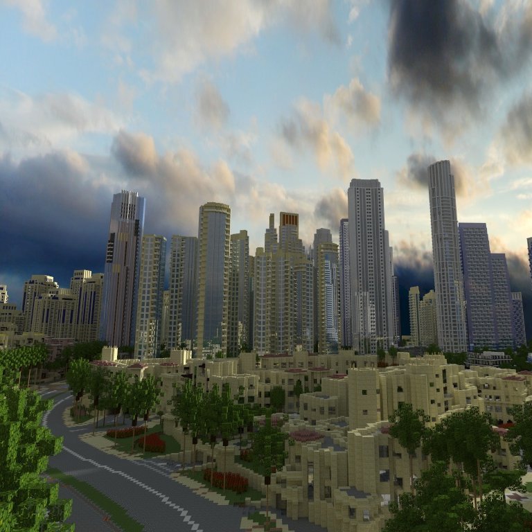 Atlantic City, one of the developing projects in Minecraft, implementing the famous views of famous cities in the world, sometimes realizing the city entirely.