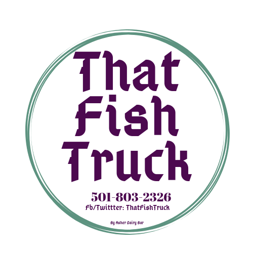 That Fish truck is a Food Truck traveling Arkansas to give everyone the joy of Great Fish and Great Burgers. Look for the green truck or find us on Mobile nom