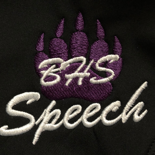 Welcome to the official BHS Speech Team Twitter! Follow for updates on competitions, results, and events!