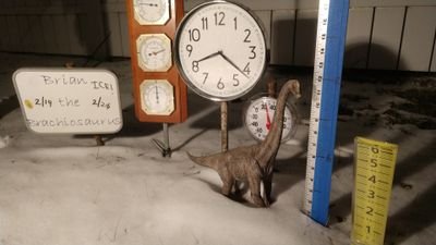 I'm a weather enthusiast Brachiosaurus who loves being the figurine of weather related films