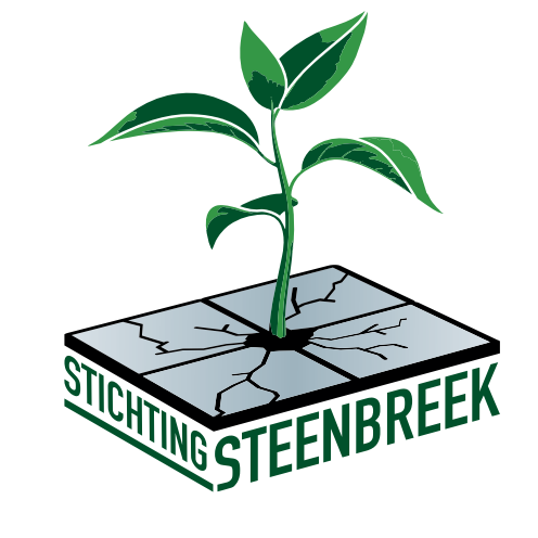 Samen voor meer groen in de buurt! Het doel van Steenbreek is om burgers en professionals te enthousiasmeren om de buitenruimte meer te vergroenen.