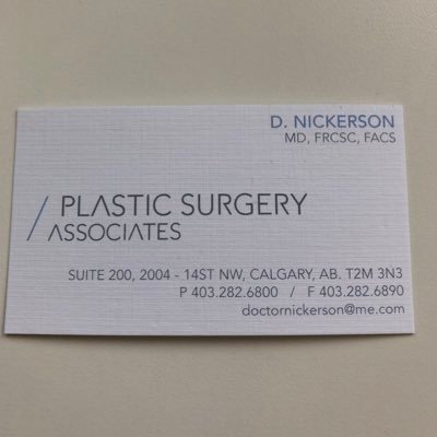 NickersonPlast1's profile picture. Plastic Surgeon in Calgary, Alberta