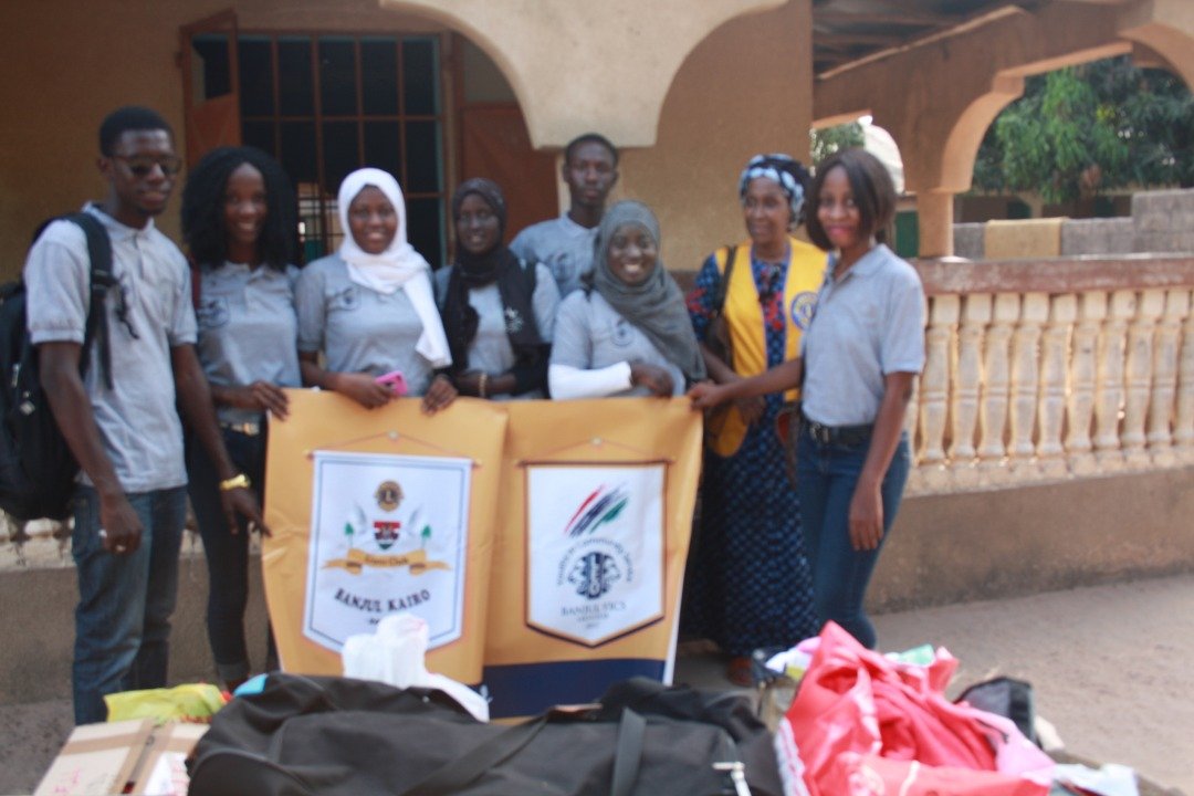 International youth organisation/ first chapter in the Gambia/we are LEOS/ We serve