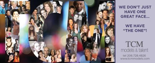 TCM is a model and talent agency and one of the top agencies in the Northwest. We also are one of the few that works with both models and actors...come see us!