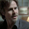 Name's Sam Merlotte and I own Merlotte's Bar and Grill. Might be a little odd, jus' don't mind me.