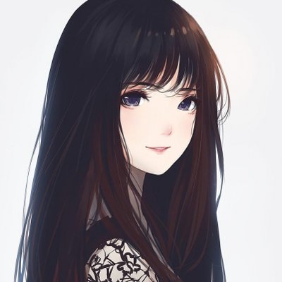 Anime female long hair