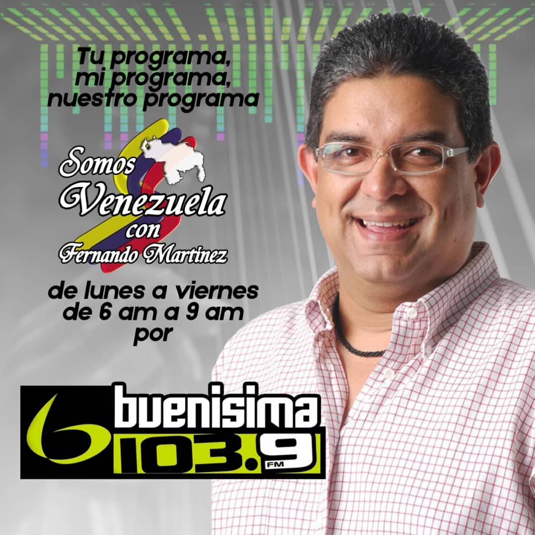 Cuenta Oficial del Programa de RADIO Y TV Somos Venezuela con Fernando Martínez. - Premio Regional y Municipal de Periodismo.