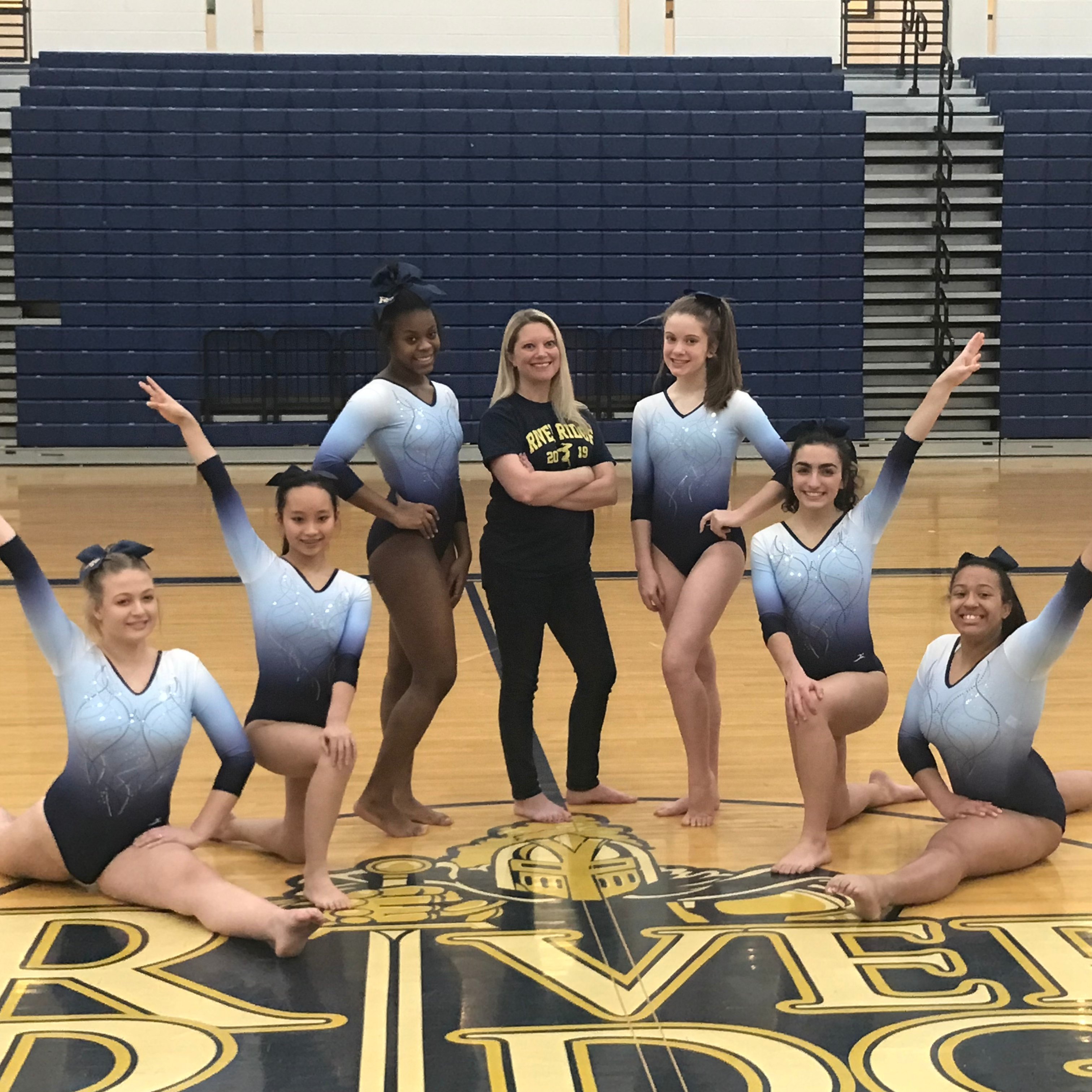 River Ridge High School Gymnastics Inaugural Season. First team....... first season. Gym Knights 2019!!!!