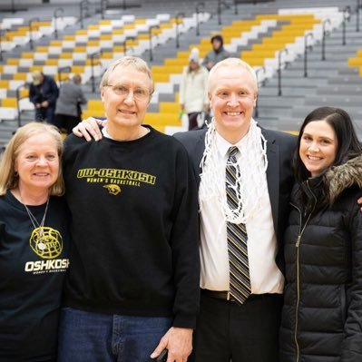 UW-Oshkosh Women's Basketball coach (12 yr) 11 straight 20-win seasons, 2022 NCAA Elite 8, 5 Sweet 16's, 10 WIAC titles, 9 NCAA Tournaments