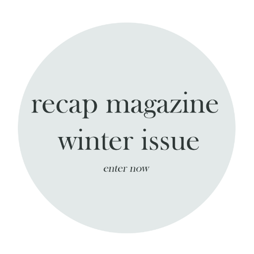 Tag us @recapzine and use the hashtag #recapzine • Enter the Winter Issue (print) now. Link to enter in bio & pinned tweet• Valentine’s Day issue on Blurb!