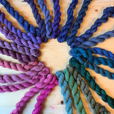 Color crazed maker, mother and activist. I hand-dye yarn and fiber for textile artists. (she/her/her(s)) #threefatesyarns #gradients #knitting