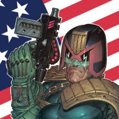 JUDGE DREDD RESIDING / MAGA / KAG / MAY BE BANNED AT ANY MOMENT BY COMMUNIST TWITTER / LIVE FREE OR DIE / AMERICA FIRST / I AM FLYNN