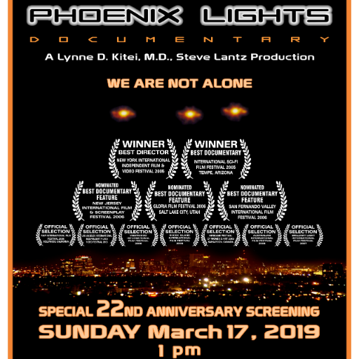 M.D., Phoenix Lights witness, researcher, author & executive producer of the Phoenix Lights books & internationally award winning Phoenix Lights Documentary.