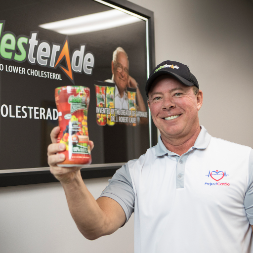 Cholesterade® created by Dr. J. Robert Cade, the inventor of Gatorade. Cholesterade® is the ultimate digestive aid and is clinically proven to lower cholesterol