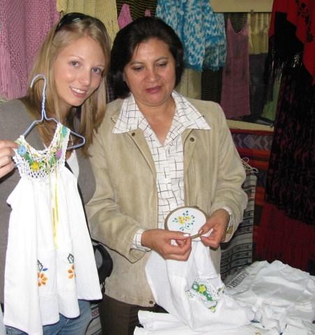 We sell fair trade Ecuadorian products that are carefully handcrafted with love and pride by the talented women artisans who make them.