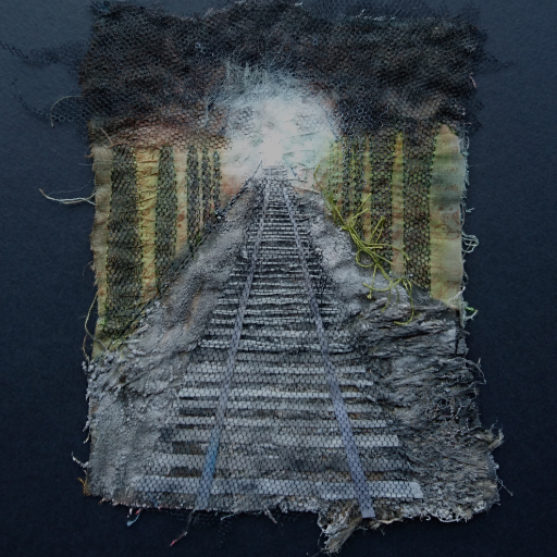 I am a textile artist and I am fascinated by urban decay