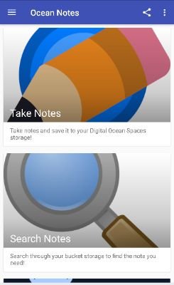 oceannotesapp's profile picture. Simple note-taking app for Digital Ocean Spaces