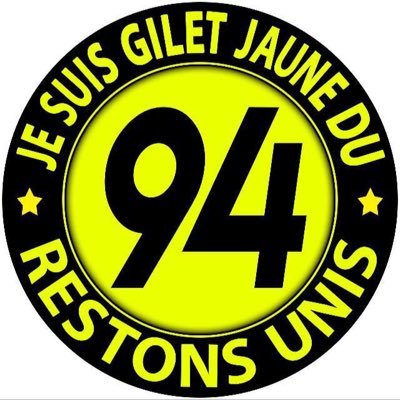 #GiletsJaunes94 Compte officiel des Gilets Jaunes du Val de Marne. On ne se déplace pas pour rien. #GJ94 #NoPyroNoParty #ACAB