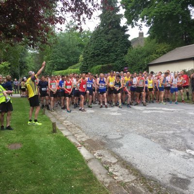 Trail race in Ilkley.