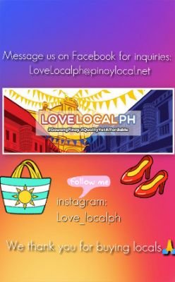 Proudly Pilipino made🇵🇭🇵🇭🇵🇭
#QualityYetAffordable.
Gawang Pinoy Garantisado😉
#LoveLocals #ShopLocals