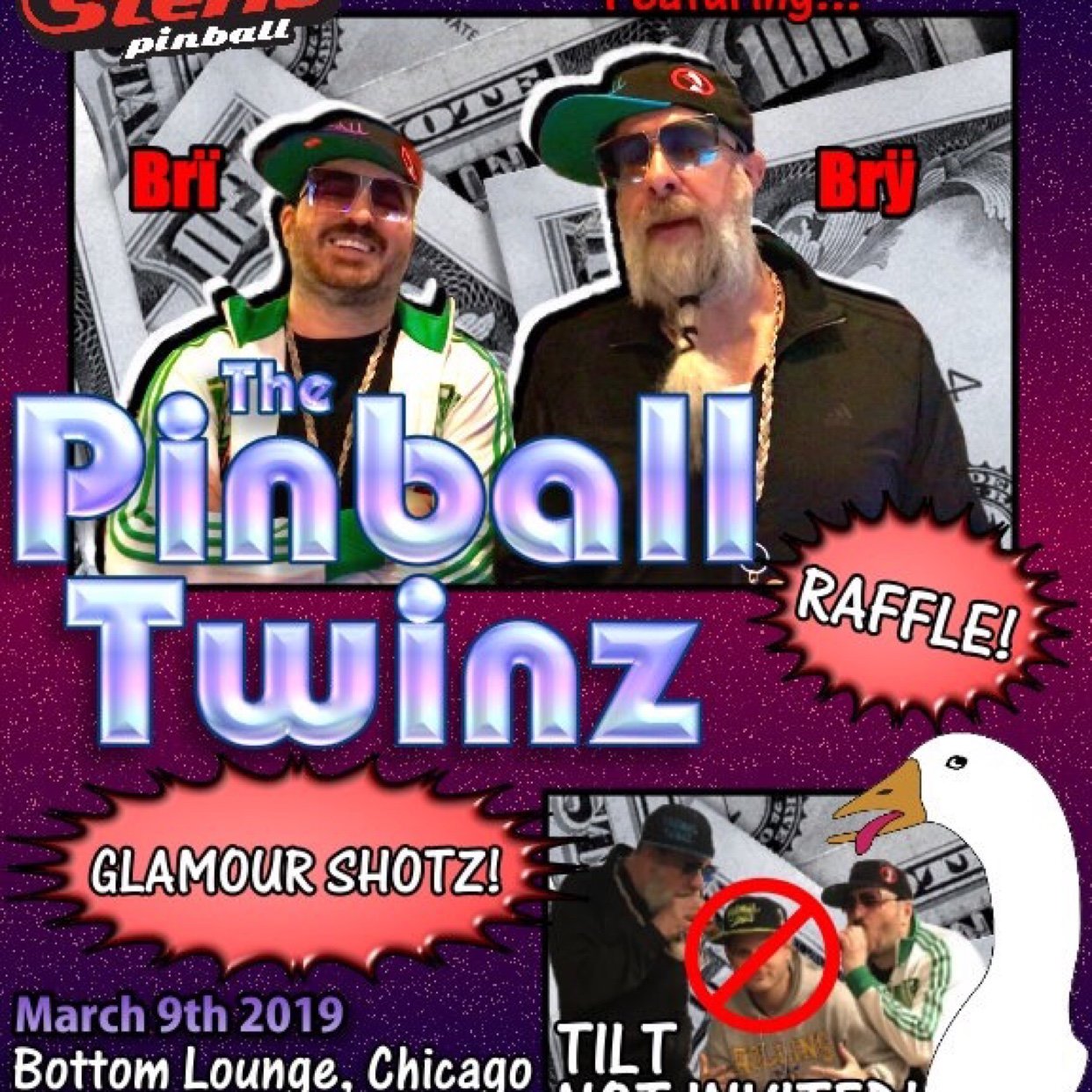 Err’body ❤️ Twinz! Pinballz yo! IG: @PinballTwinz Personal appearances n luv letters contact Jackpot Jones’ super duper A-list celebs pinballtwinz@gmail.com