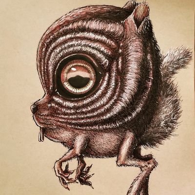 I work with computers by day and draw odd creatures by night! Come watch the process on Twitch!