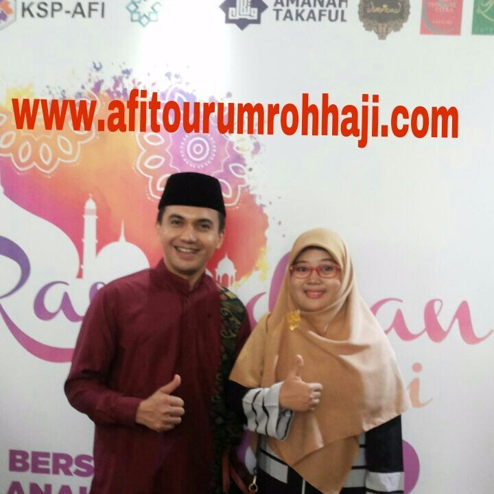 afitourtravel's profile picture. Kemudahan Bersama Menuju Baitulloh. Travel Umroh milik H. Sahrul Gunawan S.E , MSi No 569/ 2018 
 
Fast Response 
Amrina Afitour Hp/Wa 0813 8702 1802