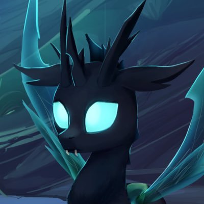 mlp_Cicada's profile picture. A Changeling loyal to @mlp_Chrysalis. He’s often quiet until provoked.