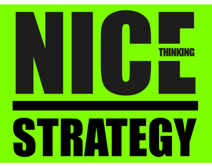 StrategyNice's profile picture. Sometimes you just need a bit of NICE Thinking.  Management consultancy meets creative agency.