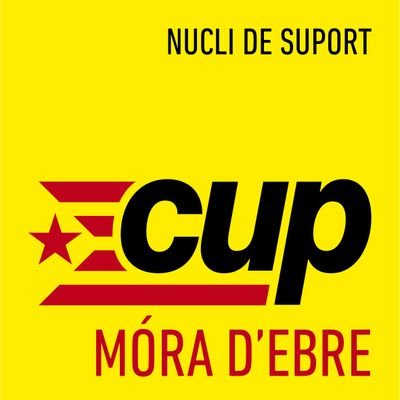 CupMora's profile picture. Benvinguts al compte de twitter del nucli de suport de la CUP Móra d'Ebre, una eina per seguir teixint unitat popular a les Terres de l'Ebre.