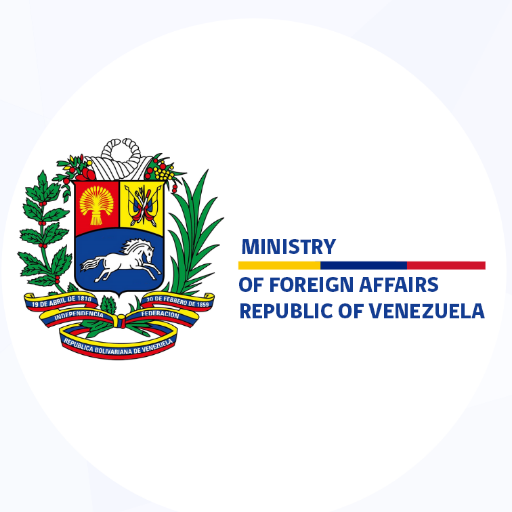 Ministry of Foreign Affairs of the Bolivarian Republic of Venezuela. In Spanish: @RREEvenezuela