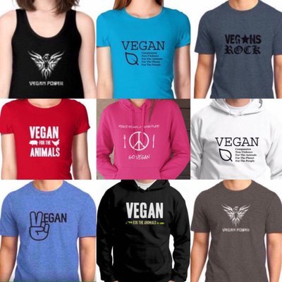 The Most Popular Designs In #Vegan Apparel. 70+ Designs. Wearing Your Message Is An Important Way To Inspire #Veganism. Order at: https://t.co/0hS4VqgJF6