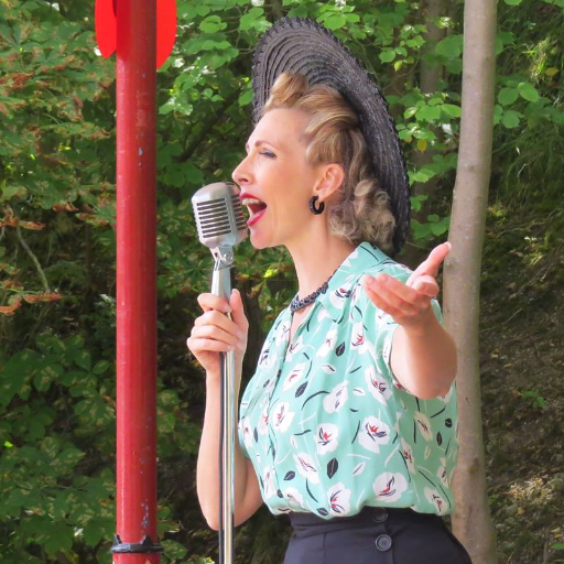 Professional 1940's Singer & Entertainer, available for events & occasions that require some vintage sparkle! 20s thru' 60s