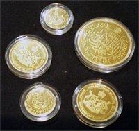 We sell Kelantan Gold Dinar for investment/collectors item purposes in the dinar denominations of 1/2, 1, 2, 5 n 8.