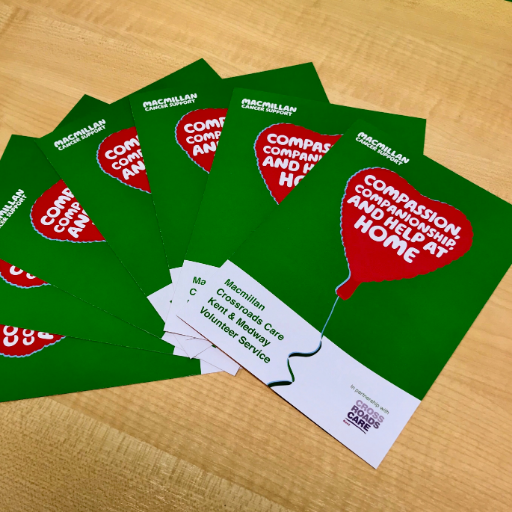 Macmillan Cancer Support working in partnership with Crossroads Care Kent. A service supporting people living with and beyond cancer and their carers.